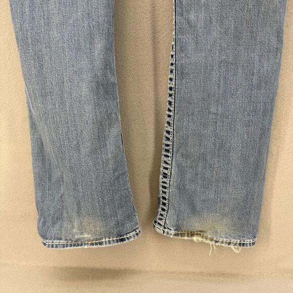 Vigoss Jeans Women's 3/4x33 Light Blue Chelsea Slim Boot Cut Western Preppy - Picture 6 of 15